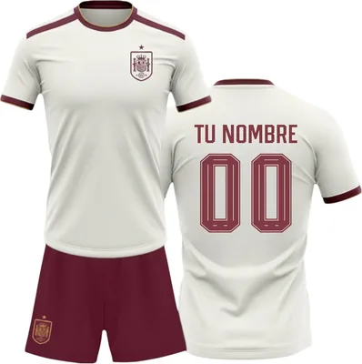 Kit de Equipo Mundial Ciudadano Español de Campeones 2026-2028 para Niños: Camiseta y Pantalones Personalizables con Nombre y Espalda