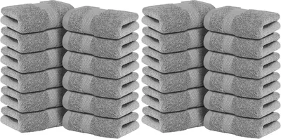 Infinitee Xclusives Cotton Wash Cloths - 24 Pack
