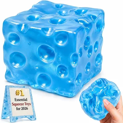 Cheese Squishy, 3in Jumbo Squeeze Soft Cheese Stress Relief Fidget