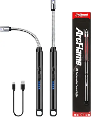 2x USB Arc Electric Candle Lighter - Windproof Flameless