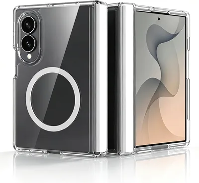 YuetWay Magnetic Case for Samsung Galaxy Z Fold 8 - Clear