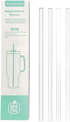 Replacement Straws for Stanley 30/40oz Tumblers - 4 Pack