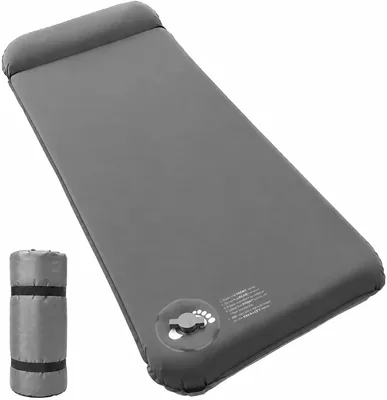 Spacio Self Inflating Sleeping Pad - 3" Dark Gray
