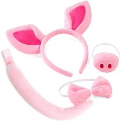 Pink Pig Costume Set 4Pcs Best Deal