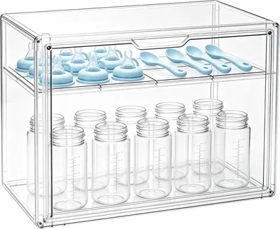 Baby Bottle Organizer, Acrylic Storage Station