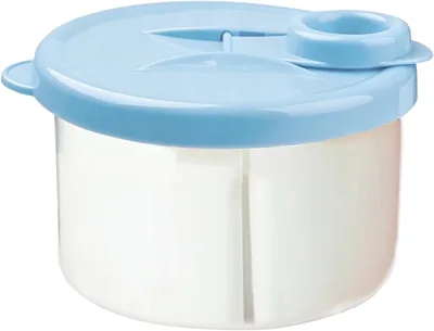 Formula Powder Pots with 3 Partition, 300ml Milk Powder Dispenser Pot | Portable Formula Dispenser, Detachable Milk Powder Co