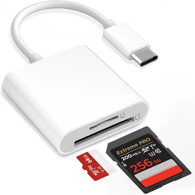 USB C SD Card Reader - iPhone 15/16/17 Dual Slot