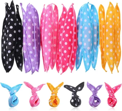 18Pcs Hair Curler Rollers, Soft Satin Sponge