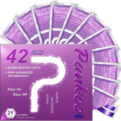 Purple Teeth Whitening Strips - 42 Count