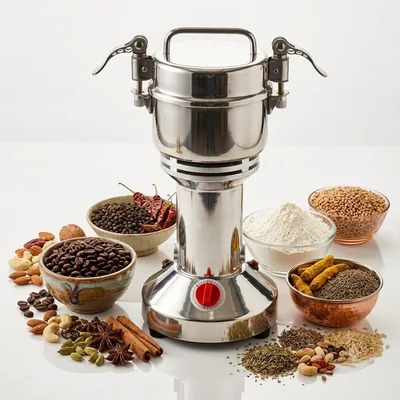 1400W Commercial Grain Mill Grinder - Superfine Flour, Coffee & Spice Grinding, 16% Off