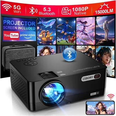 15000LM Portable Movie Projector - 32% Off