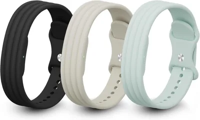Hexasider 3 Pack Silicone Straps for Fitbit Air