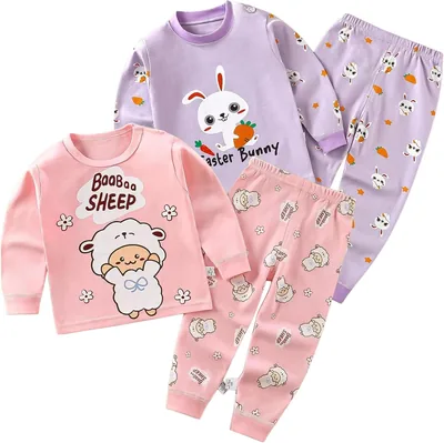 Kids Pajama Set - Pure Cotton, Thermal Underwear, 2-Piece, Toddler