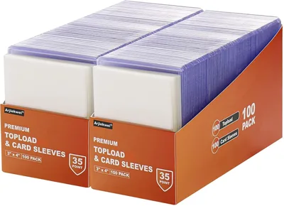 YOZOTI 400 Card Toploaders - 3" x 4"