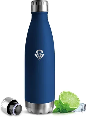 Bottiglia d'acqua isolata, senza BPA, 500ml Termica in Acciaio Inox 18/8, Bottiglia d'Acqua, Doppia Isolazione a Vuoto