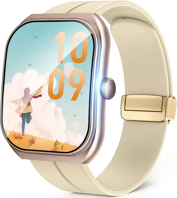 スマートウォッチ 腕時計 2026年モデル、2.01インチ高解像度大画面、iPhone/Android対応、超薄型、軽量