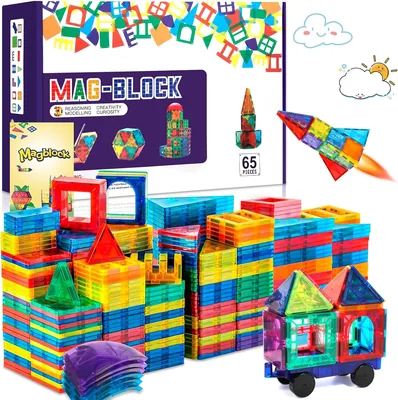 JUQG 65 stukar Magnetiska Byggblockor - Best Deal