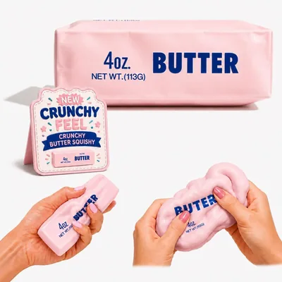ORCHID M Crunchy Butter Squishy Stress Relief Toy