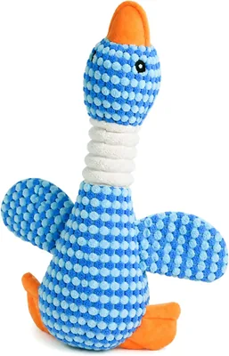 Squeaky Goose Dog Toy - Plush Tough Chew Toys Best Deal