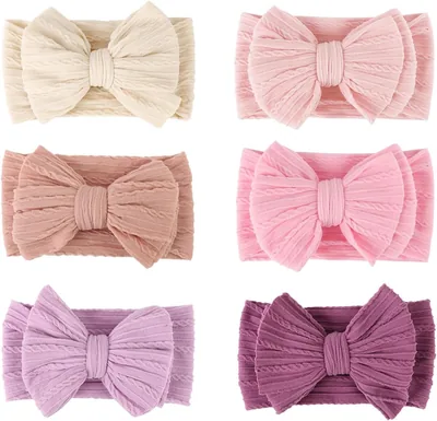 6PCS Baby Headbands Set for Girls 0-24 Months