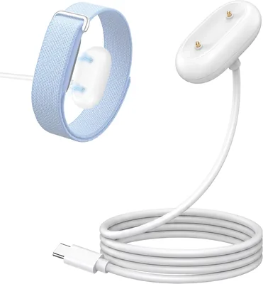 Ermorgen USB-C Ladekabel kompatibel med Google Fitbit Air Kabel | Reinforad Magnetisk Laddare, USB-C till Magnetkabel