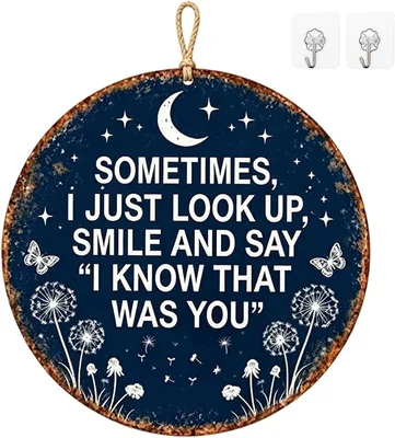 Memorial Garden Hanging Sign - Remembrance Decor