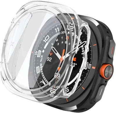 Samsung Galaxy Watch Ultra 2 2026 Screen Protector Case - Hard Bumper with Built-in Tempered Glass
