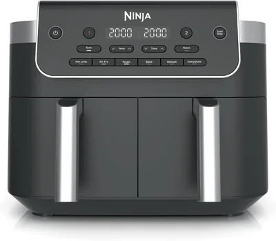 Ninja DualZone 7.6L 2-Drawer Air Fryer, Dual Basket Air Fryer with Sync Finish, 6 Cooking Functions 