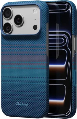 Pitaka Funda Magnética para iPhone 18 Pro MAX Fibra Aramid Ligera Midnight