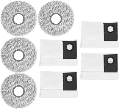 Dammväska moppduk kit för Eureka J15 Max Ultra - Midea v16 Pro/Mini robotdammsugare, inkl. dammpåse och moppduk D