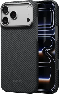 Pitaka - Funda para iPhone Pro Max de 6.9 pulgadas, diseño sin fundas | Ultra delgada, botón de control de cámara