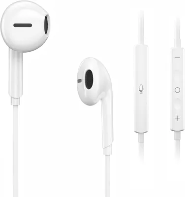 Ecouteurs filaires pour iPhone 14 Nouveau 2026 - Son stéréo, contrôle du volume et microphone à réduction de bruit, wi