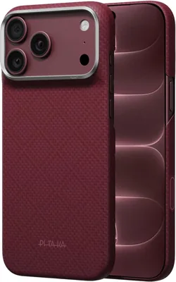 Pitaka Funda Magnética para iPhone 18 Pro, Fibra Aramid, Azul Lucido | Ultra delgada