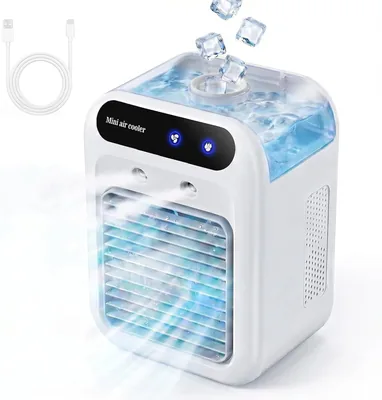 Climatiseur mobile silencieux, refroidisseur portable d'air de 500ml, mini climatiseur, climatiseur portable adapté pour la maison, O