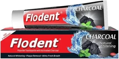 Flodent Toothpaste Charcoal 100g - Naturally Whitens, 13% Off
