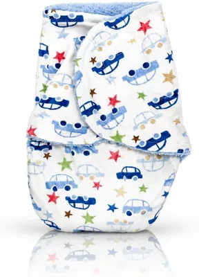 Baby Swaddle Blanket Plush (Car) | 0-3 Months