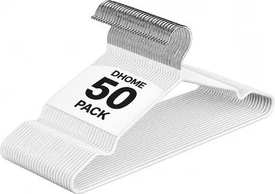 D'Home 50 Pack Metal Hangers for Clothes