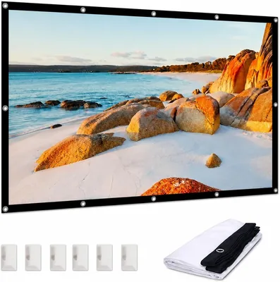 in&VI Projector Screen 120 Inch HD