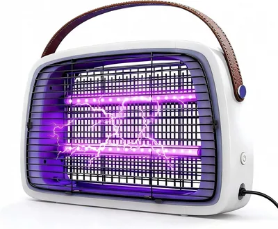 Elektro Insektenvernichter mit 2 x 6 W UVA-LEDs, Fliegenfalle 3800 V Wandmontage IPX4 für Innen und Außen (49% Rabatt)