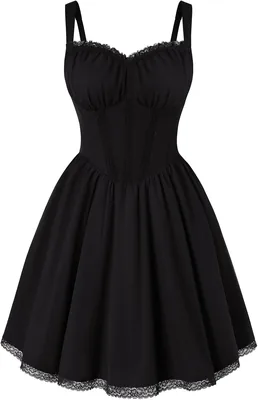 Scarlet Darkness Women Casual Sleeveless Spaghetti Strap Dress Best Deal