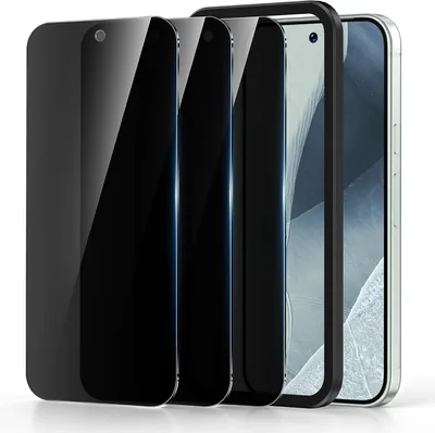 Sorlnern 3 Pack Privacy Screen Protector for Google Pixel 11 Pro/11/10 Pro | 25° Anti-Spy 9H Glass