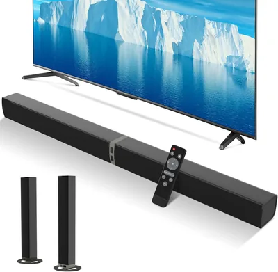 MZEIBO 80W Sound Bar - Bluetooth Home Theater Speaker