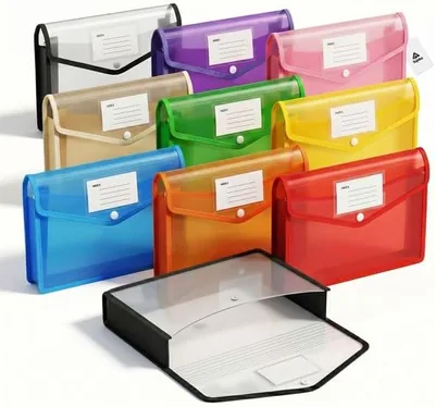 Topika A4 File Folder, Water-Resistant, 10 Pcs