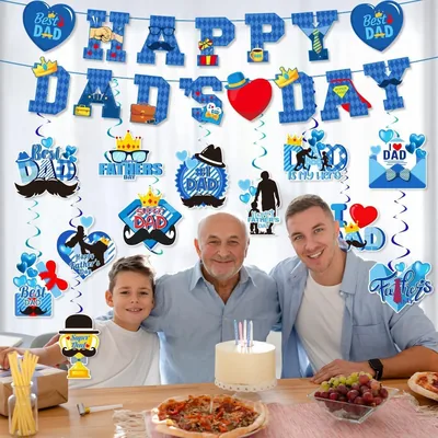 Father's Day Hanging Swirl Decorations & Banner - Best Deal