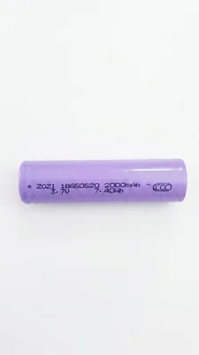 بطارية 3.7V 18650 عالية الجودة من الليثيوم القابلة لإعادة الشحن مع شهادة CCC سعة فعلية 2000 mAh