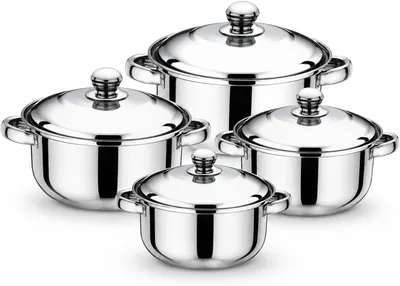 Condere Stainless Steel 8-Piece Cookware Set - CDH-012 | Best Deal
