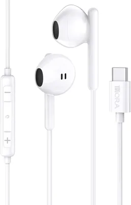Audífonos Alámbricos 1Hora USB C 1.2m con Micrófono y Control de Volumen | Tipo-C para Smartphones, Tablets