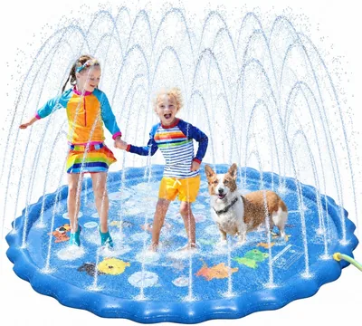 Sicilaien Splash Pad Sprinkler - 170cm Kids Water Mat