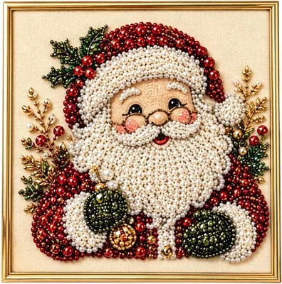 5D Pearl Christmas Art Kit with Frame - Best Deal