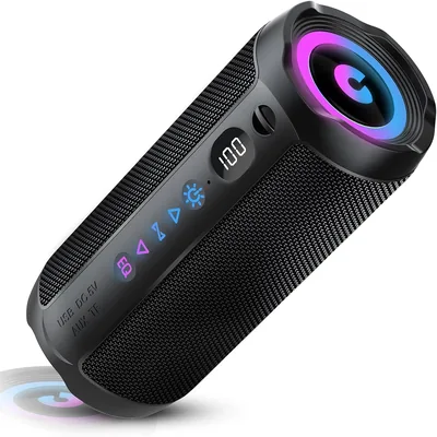 Bluetooth Speaker - LED Display, 25H Playtime